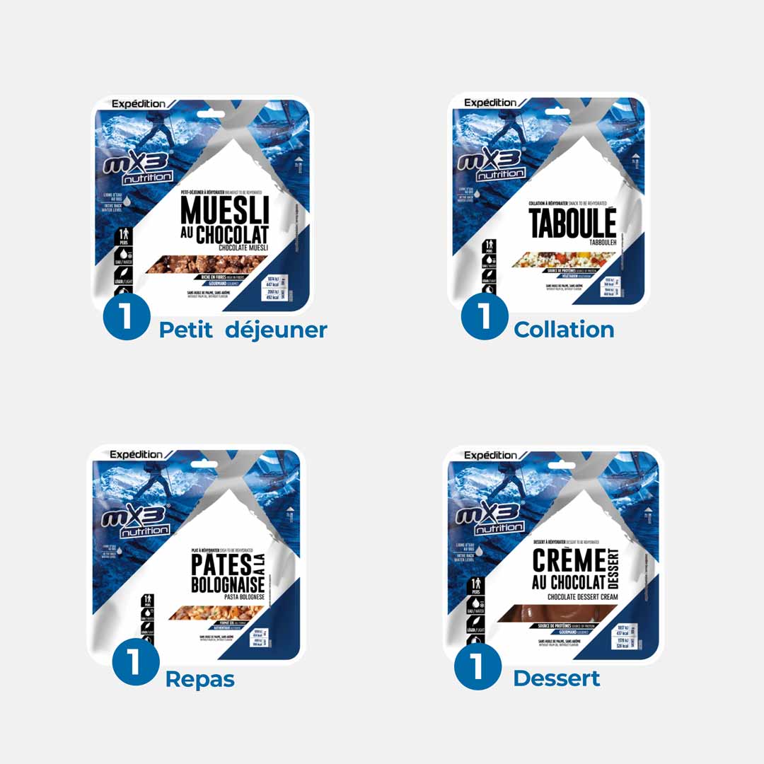 Pack 24 heures aventure 2 000 Kcal - MX3