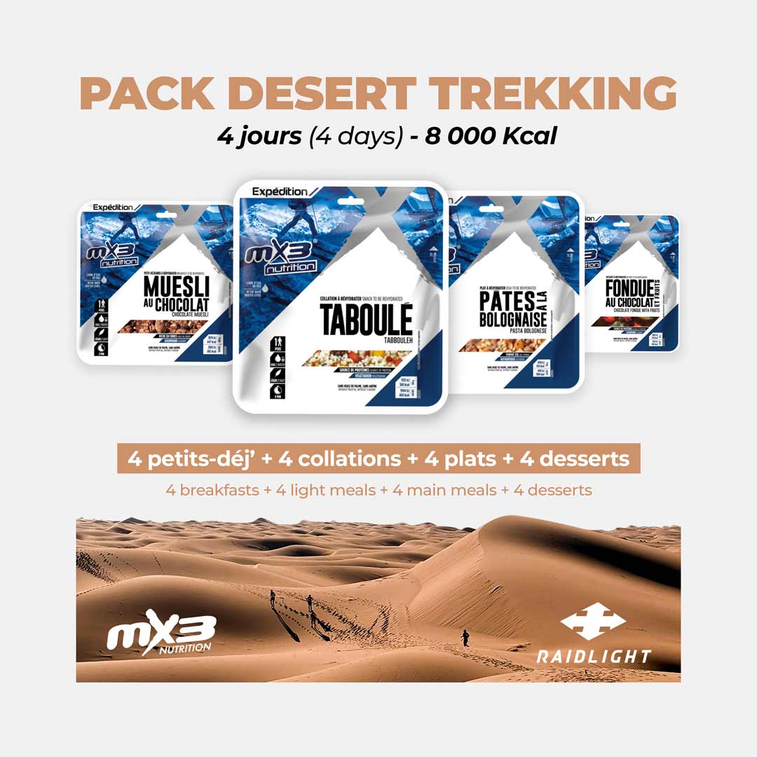 Pack 4 días desierto 8 000 Kcal - MX3