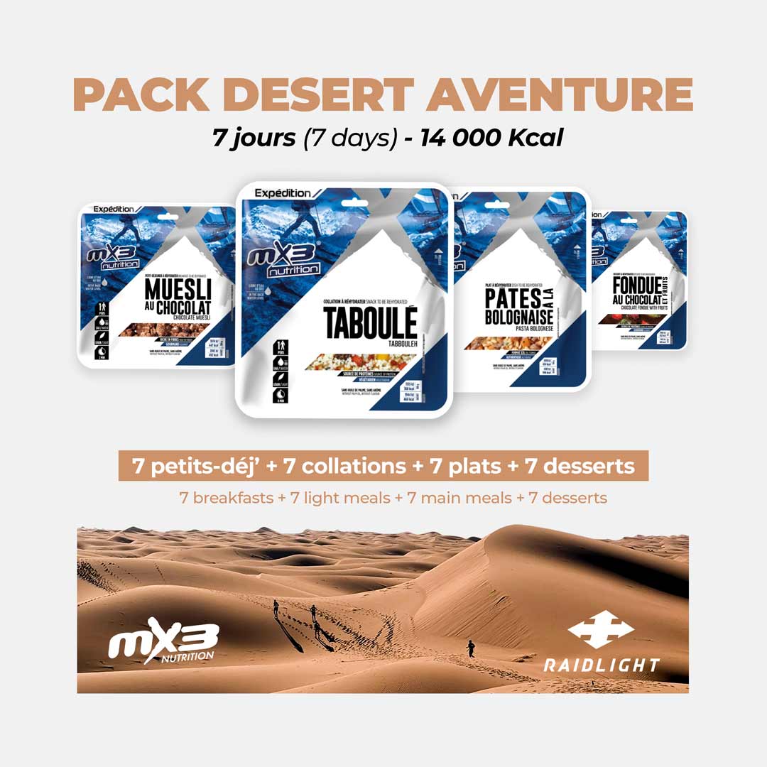 7-day desert pack 14,000 Kcal - MX3