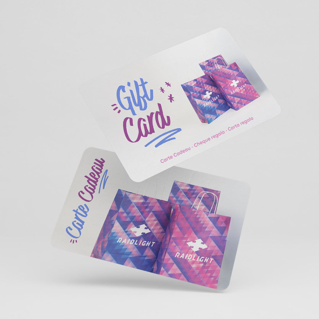 Tarjetas de regalo electrónicas Raidlight