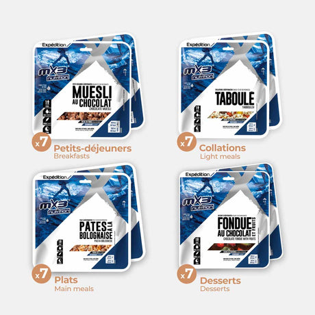 7-day desert pack 14,000 Kcal - MX3